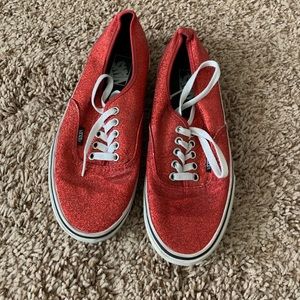 Sparkly red Vans